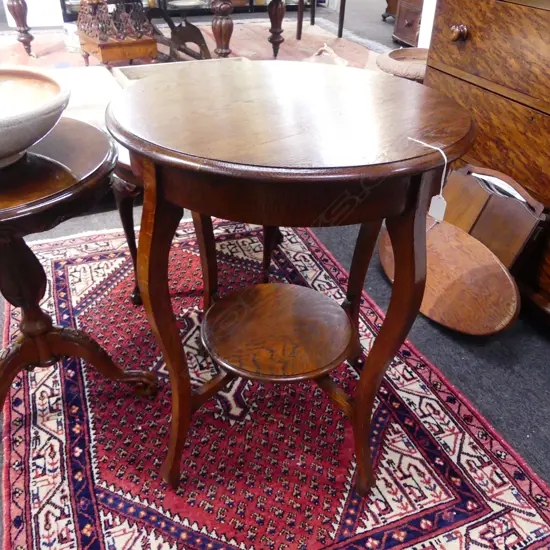 OAK SIDE TABLE H.750mm, 610mm dia