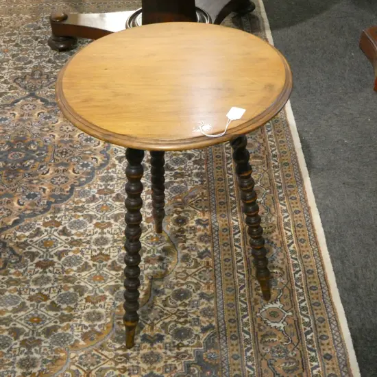 TURNED BOBBIN LEG SIDETABLE H.600mm