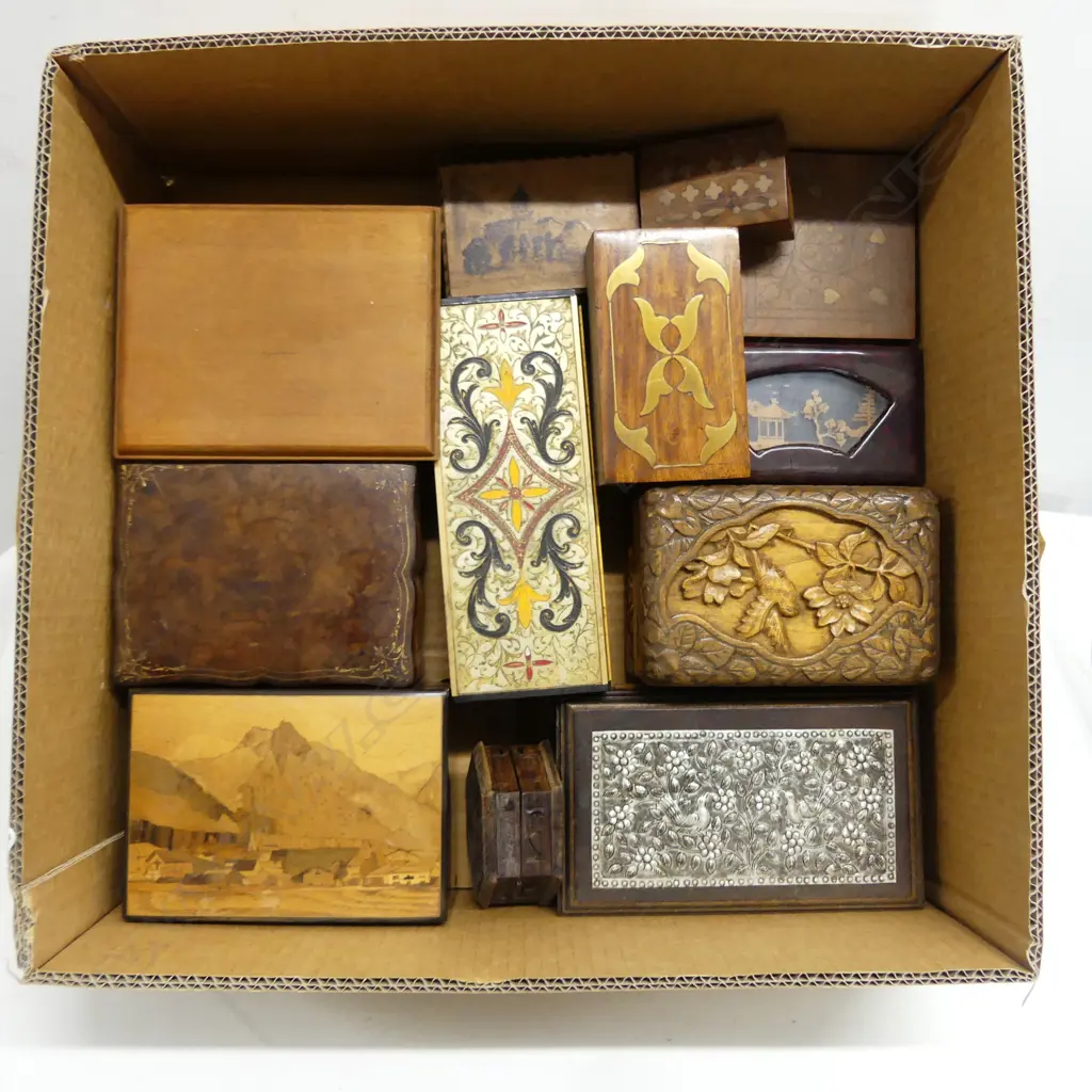 COLLECTION OF 12  TRINKET BOXES Image 1++