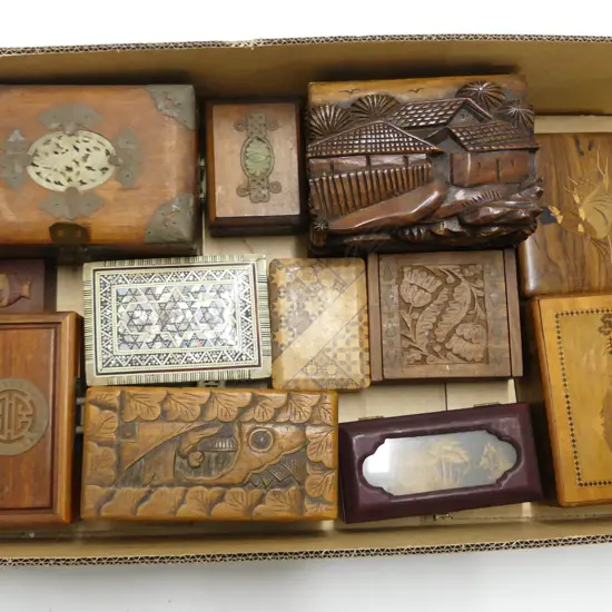 COLLECTION OF 12  TRINKET BOXES