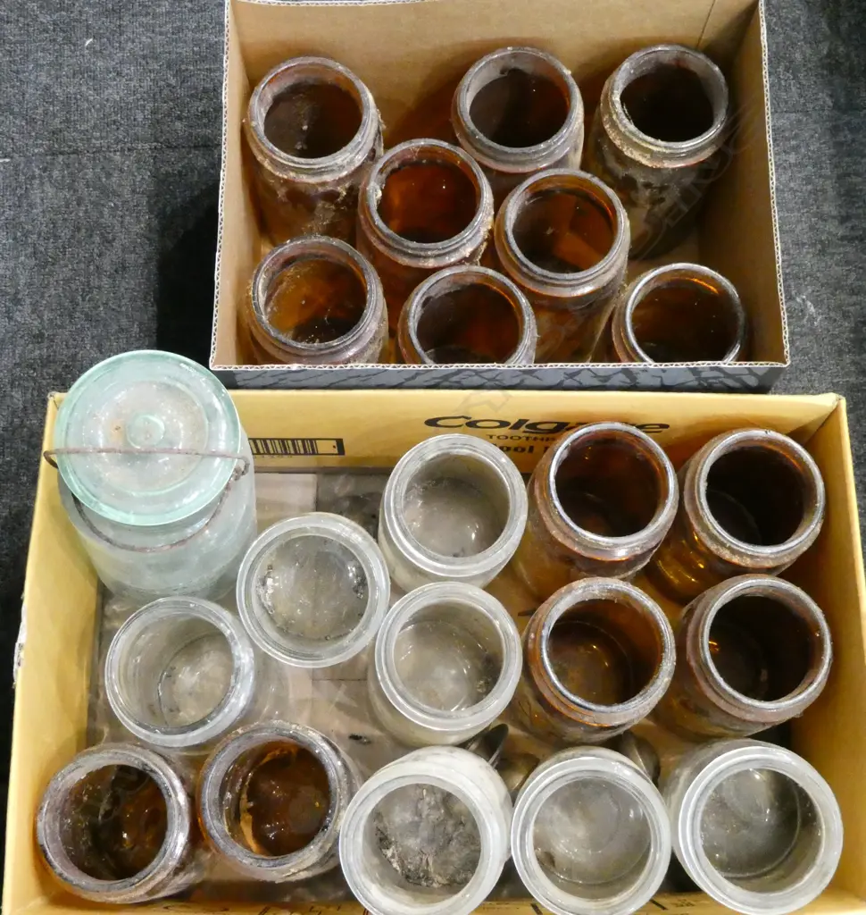 2 BOXES AGEE JARS ETC Image 1++