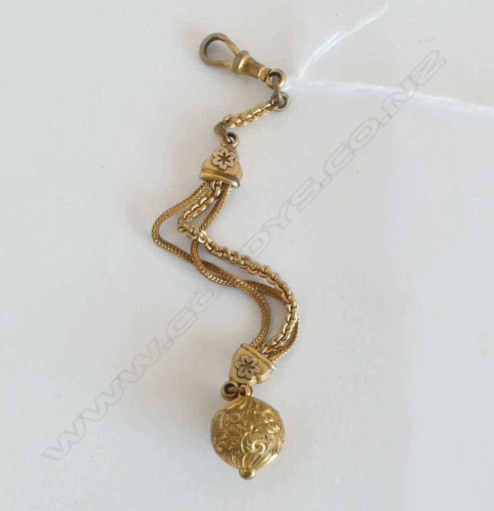 c1900 GOLD PLATE LADIES ALBERTINA Image 1++