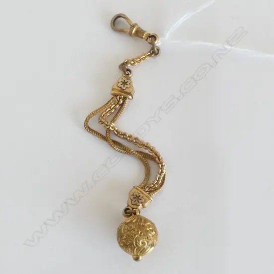 c1900 GOLD PLATE LADIES ALBERTINA