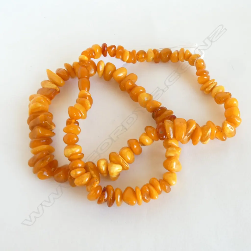 BUTTERSCOTCH AMBER NECKLACE, 65cm, SCREW LOCK Image 1++
