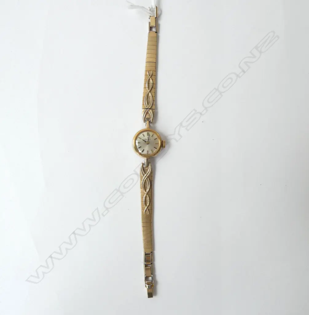 LADIES GOLD PLATED OMEGA COCKTAIL WATCH (CD8962) Image 1++
