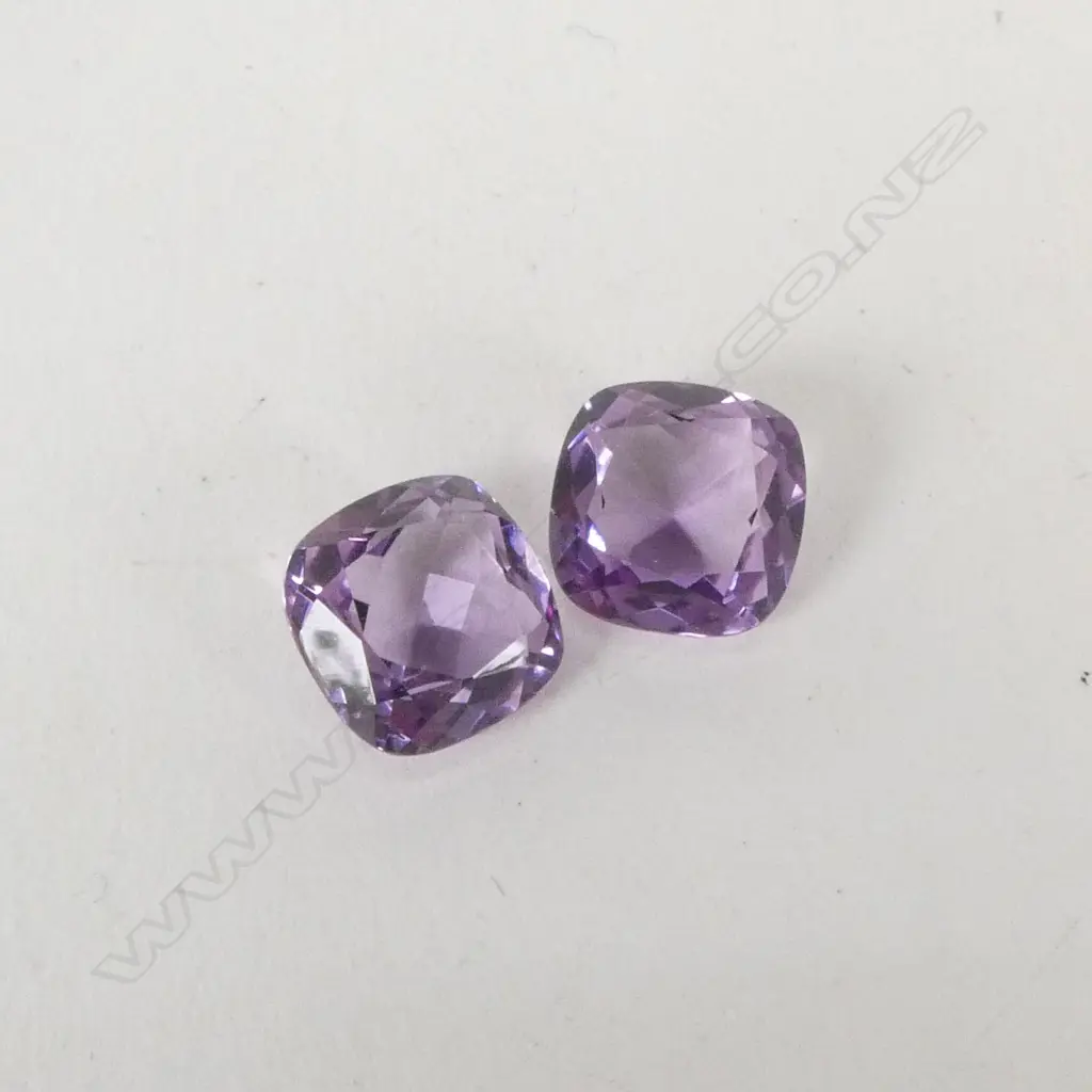 PR CUSHION CUT AMETHYSTS, 5.86ct Image 1++