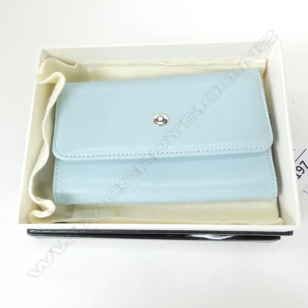 BOXED MONT BLANC 'MEISTERSTUCK' LEATHER KEY CASE Image 1++