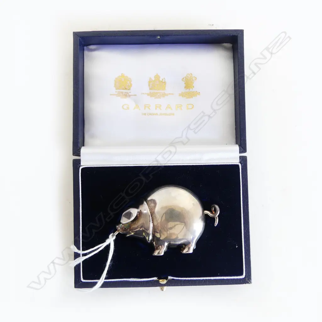 CASED GARRARD STG SILVER PIG; Dated 1996, 79.92grms Image 1++