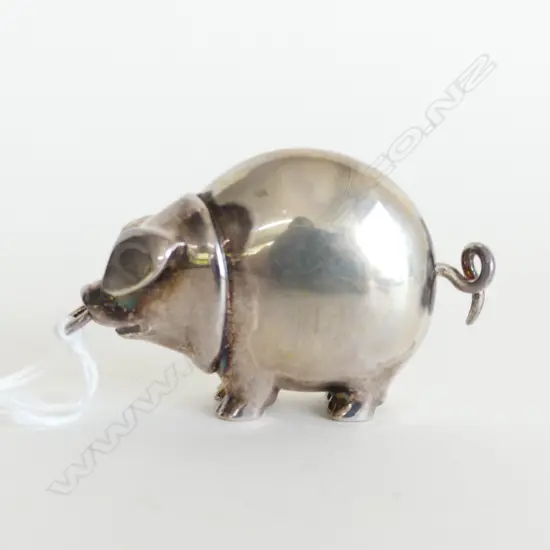 CASED GARRARD STG SILVER PIG; Dated 1996, 79.92grms