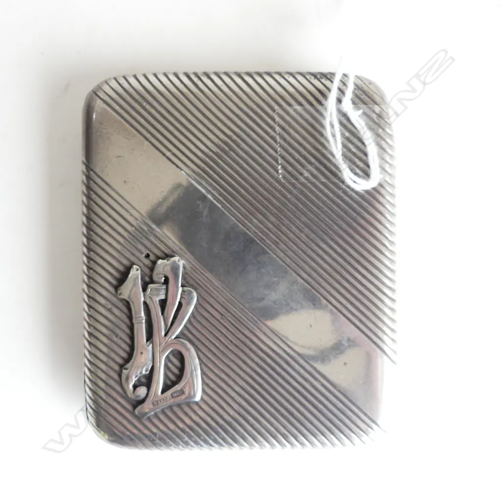 RUSSIAN 875 SILVER CIGARETTE CASE, HALLMARKED, MAKER'S MARK PJS c1900, 168gm (Q8280K) Image 1++