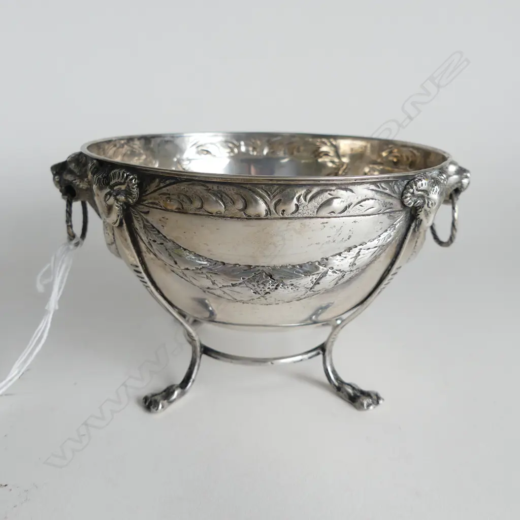 DANISH SILVER 4 FOOTED BOWL 231GMS  Image 1++