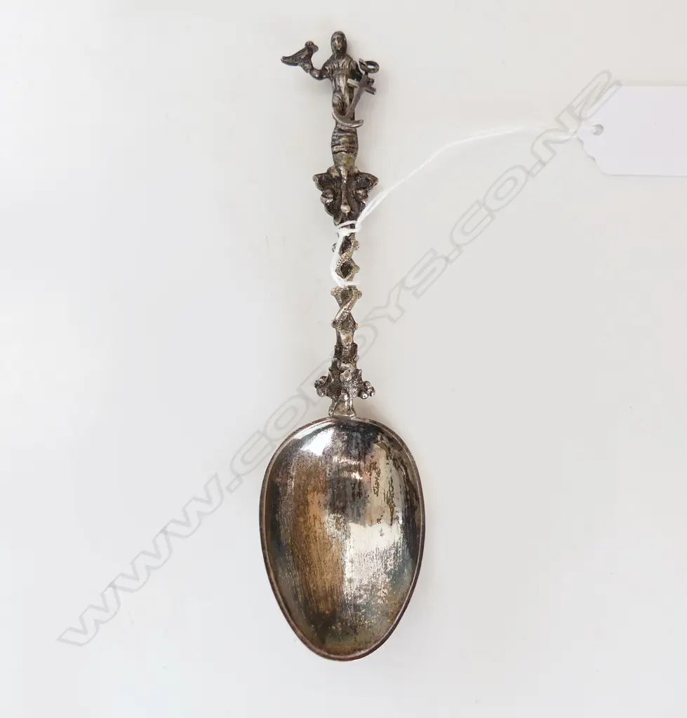 ANTIQUE DUTCH SILVER APOSTLE TYPE SPOON 50gms Image 1++