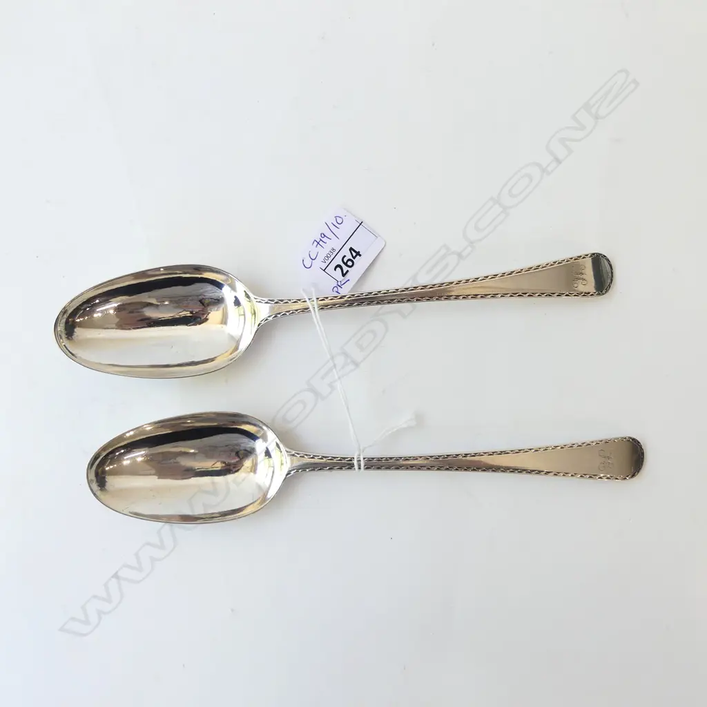 PR STG SILVER TABLESPOONS, LONDON 1776 114gms Image 1++