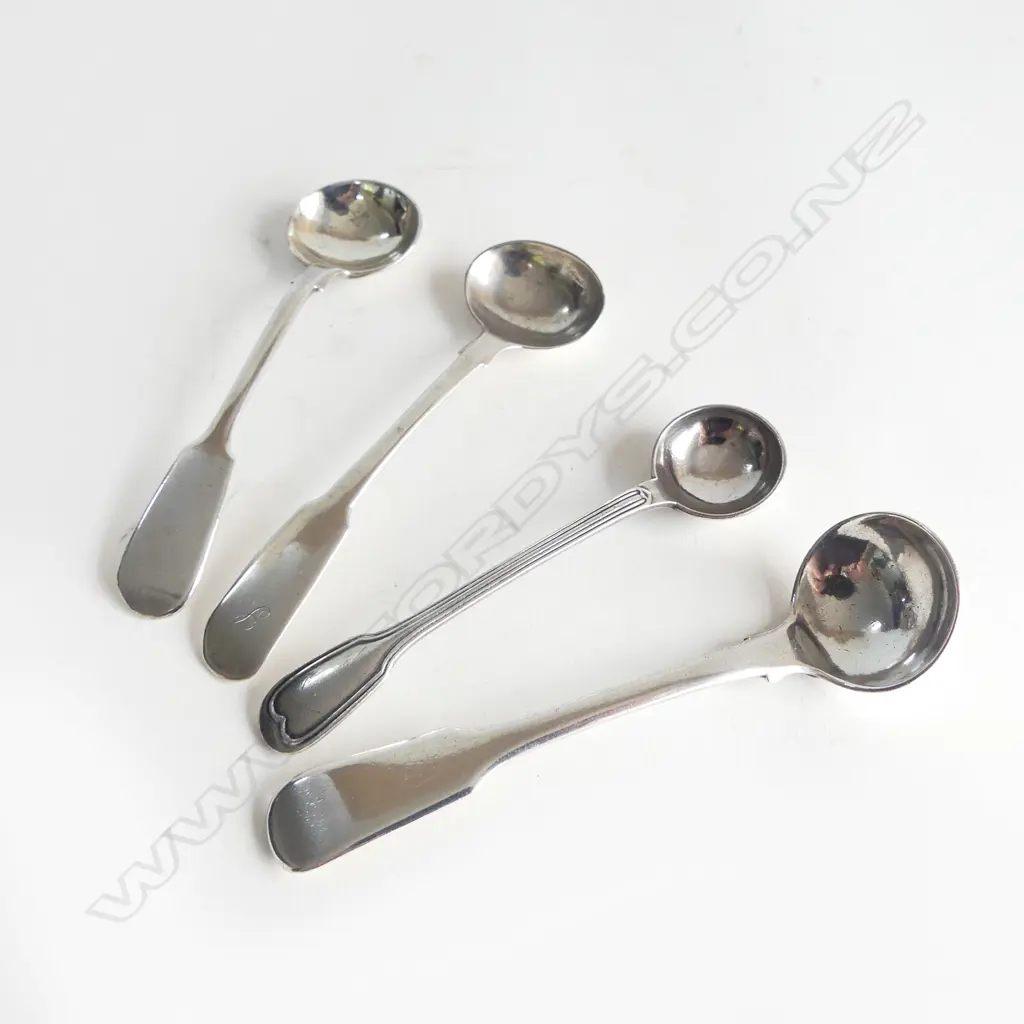 3 S/SILVER & 1  CRHISTOFFEL SALT SPOON  49GMS Image 1++