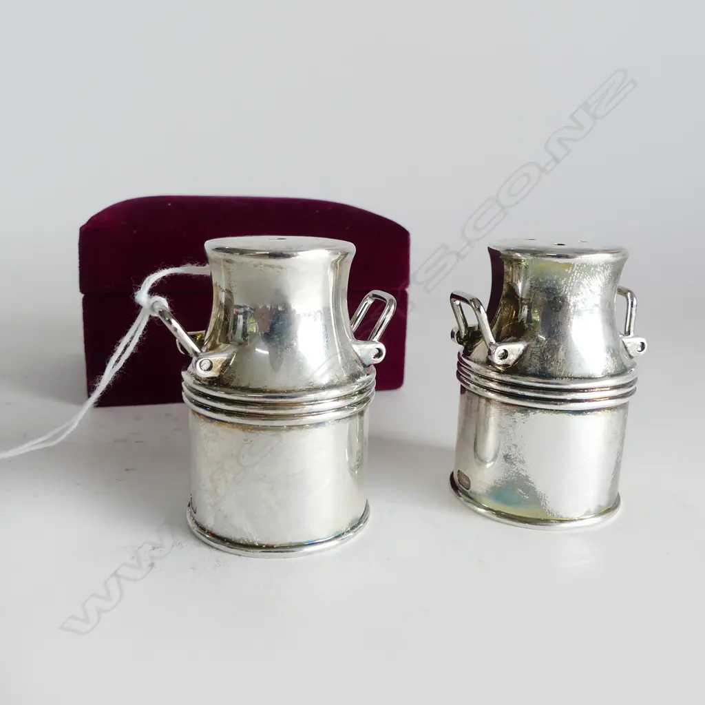 PR SILVER? MILK CAN S/P SHAKERS H.55mm Image 1++