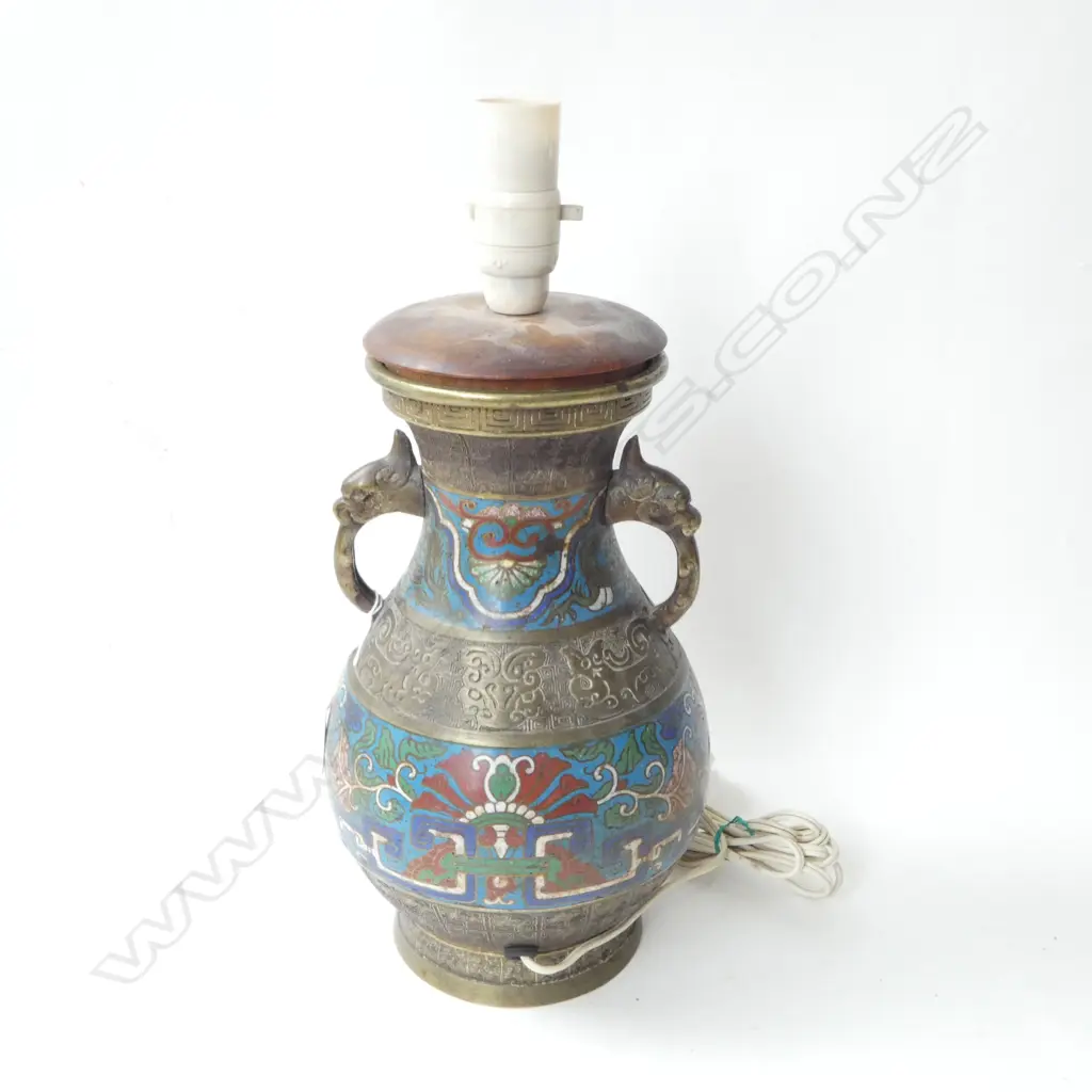 CLOISONNE LAMP BASE H.415mm Image 1++