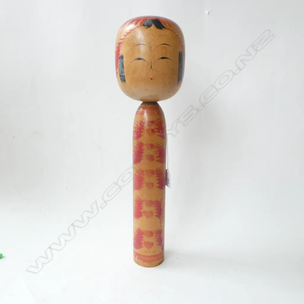  VERY LARGE RARE 1950S KOKESHI JAPANESE DOLL SIGNED H460MM Image 1++
