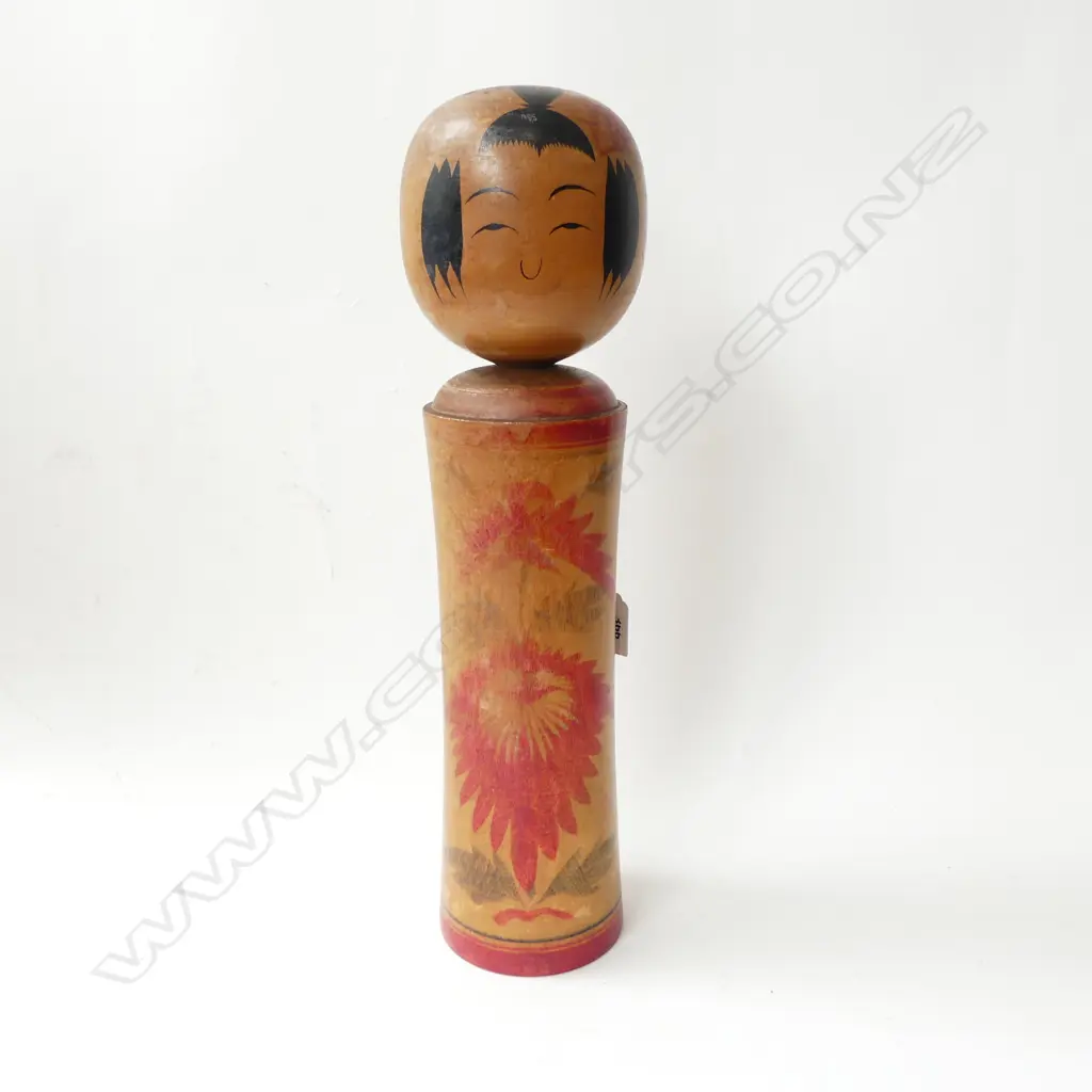 VERY LARGE RARE 1940S KOKESHI DOLL SIGNED H430MM Image 1++