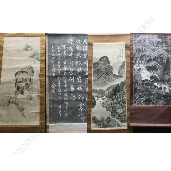 4 ORIENTAL SCROLLS