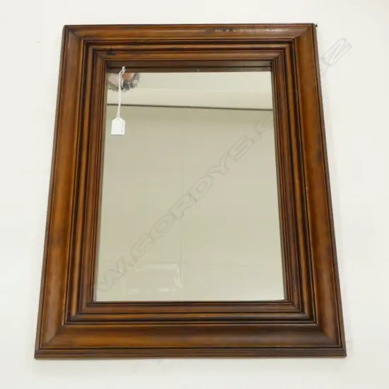 WOOD FRAMED MIRROR 650x480mm