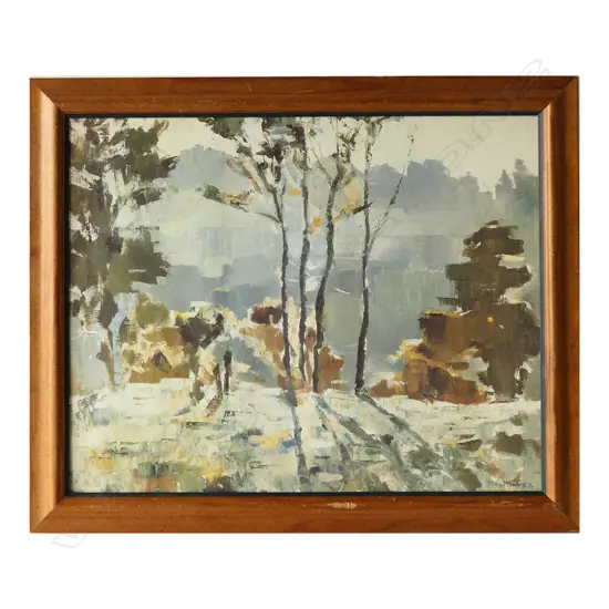 PETER MCINTYRE FRAMED PRINT, 470 x 570mm (glass absent)