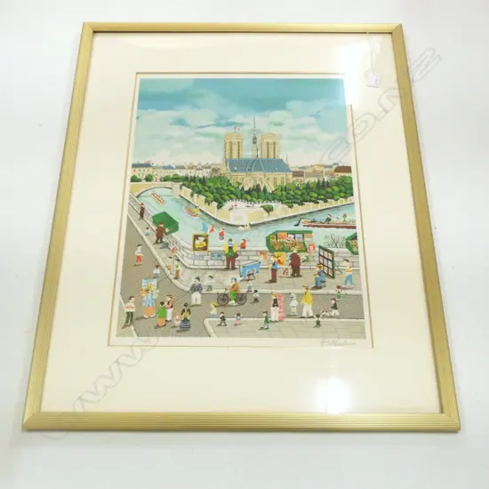 BIN KASHIWA NOTRE DAME PRINT 605x435mm, SIGNED