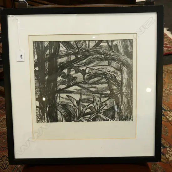 GARTH TAPPER 'TAKATU' NEAR LEIGH, PENCIL ON PAPER, '86 250x295mm