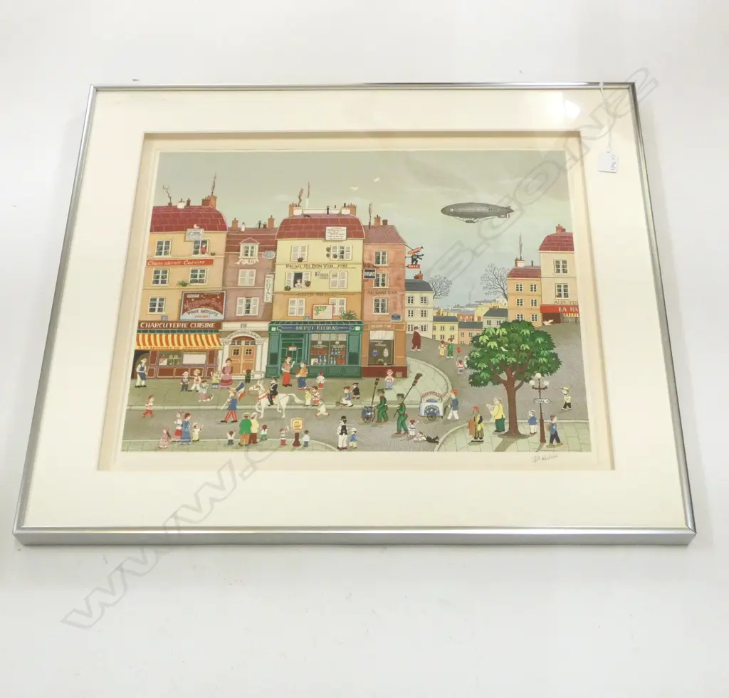 BIN KASHIWA FRENCH PRINT 460x560mm, SIGNED Image 1++