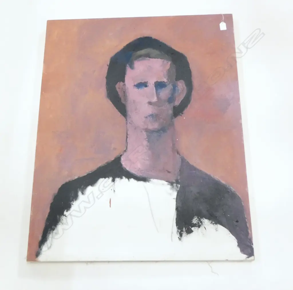 ROY DALGARNO (1910-2001) YOUNG MAN, UNFINISHED OIL PAINTING, UNSIGNED. 960 X 760mm. Provenance ex Estate Image 1++