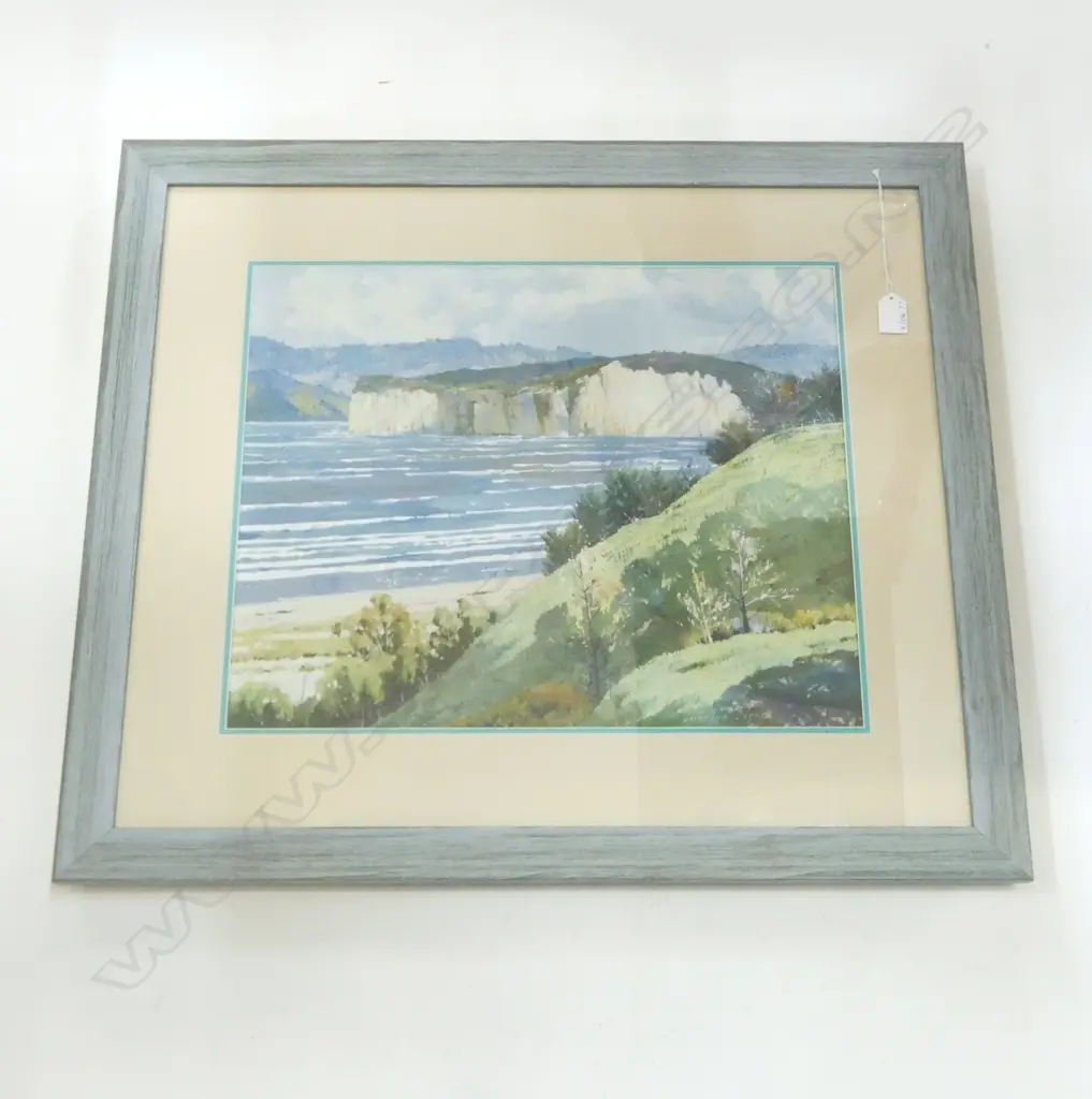 J. CHARLTON EDGAR 1903-76, COASTAL LANDSCAPE, OIL 390x490mm Image 1++