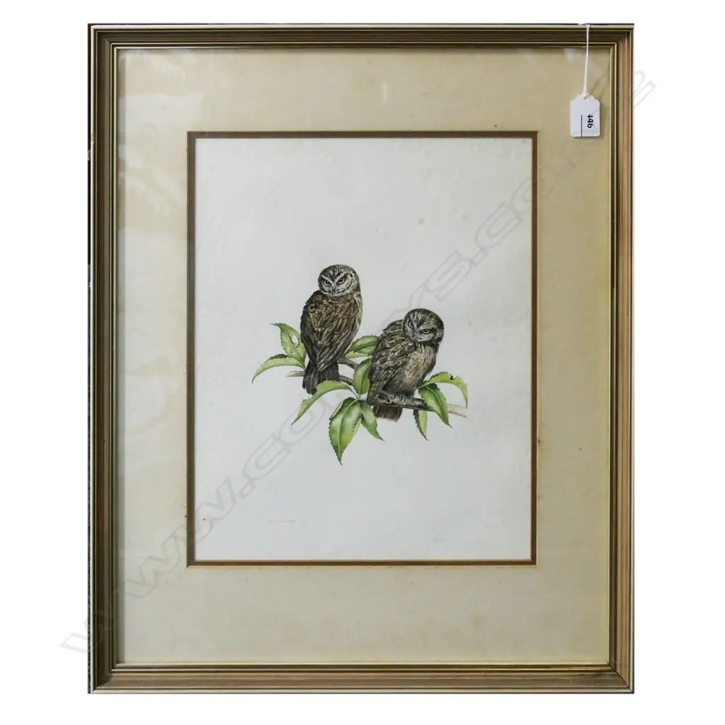 ORIGINAL WATERCOLOUR OF MOORPORKS?, SIGNED 'D.BLACKIE 82', 350X260mm Image 1++