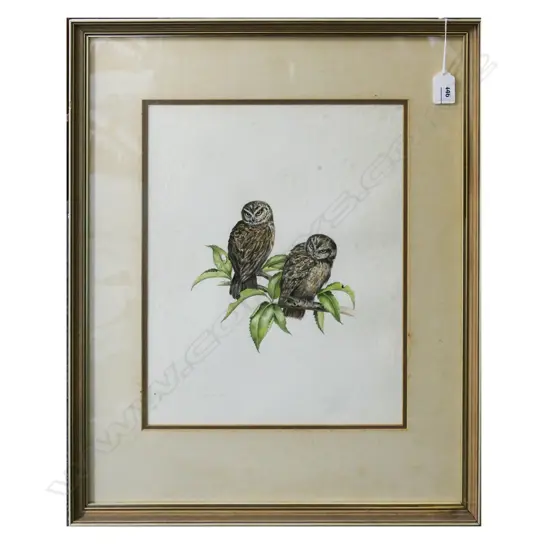ORIGINAL WATERCOLOUR OF MOORPORKS?, SIGNED 'D.BLACKIE 82', 350X260mm