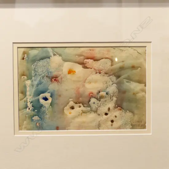JOHN WEEKS SIGNED ABSTRACT W/C 235 X 155MM
