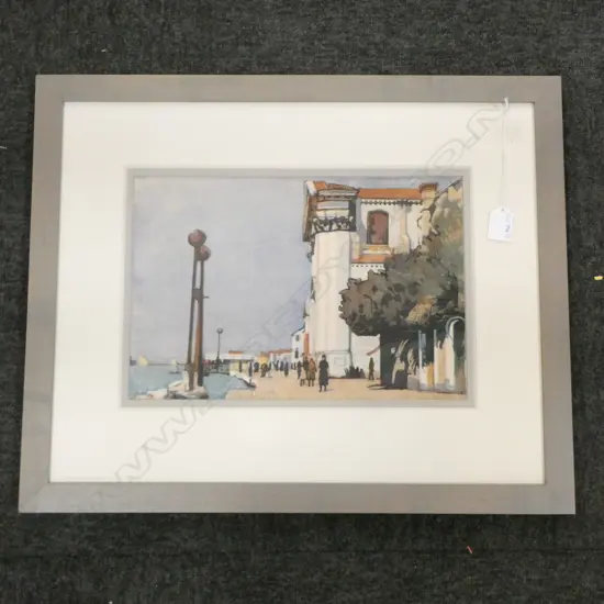 JAMES FRASER SCOTT (1877-1932), THE JESUATI VENICE ON THE QUARTERE, COLOURED LINOCUT, 230x340mm