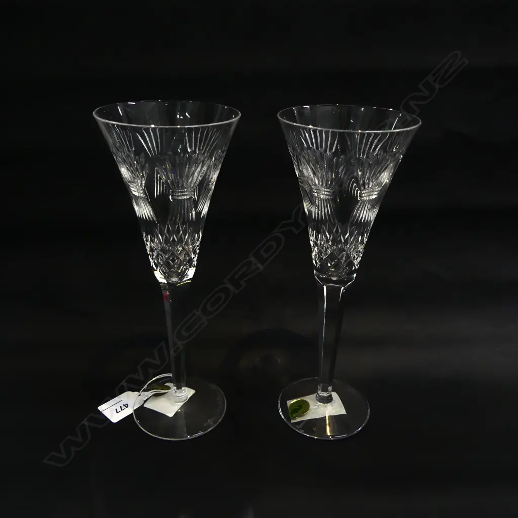 PR WATERFORD PROSPERITY TOASTING FLUTES Image 1++