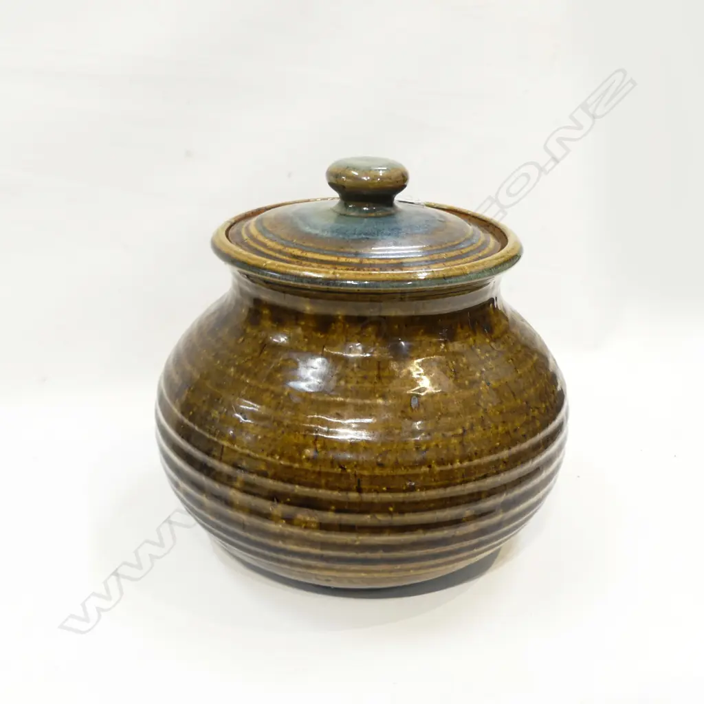 PETER ALGER LIDDED JAR H.280mm Image 1++
