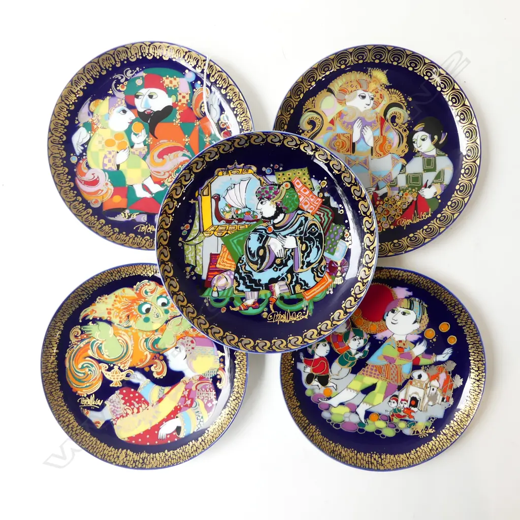 5 ROSENTHAL  ALADDIN DISHES 1 CHIPPED DIA160MM Image 1++