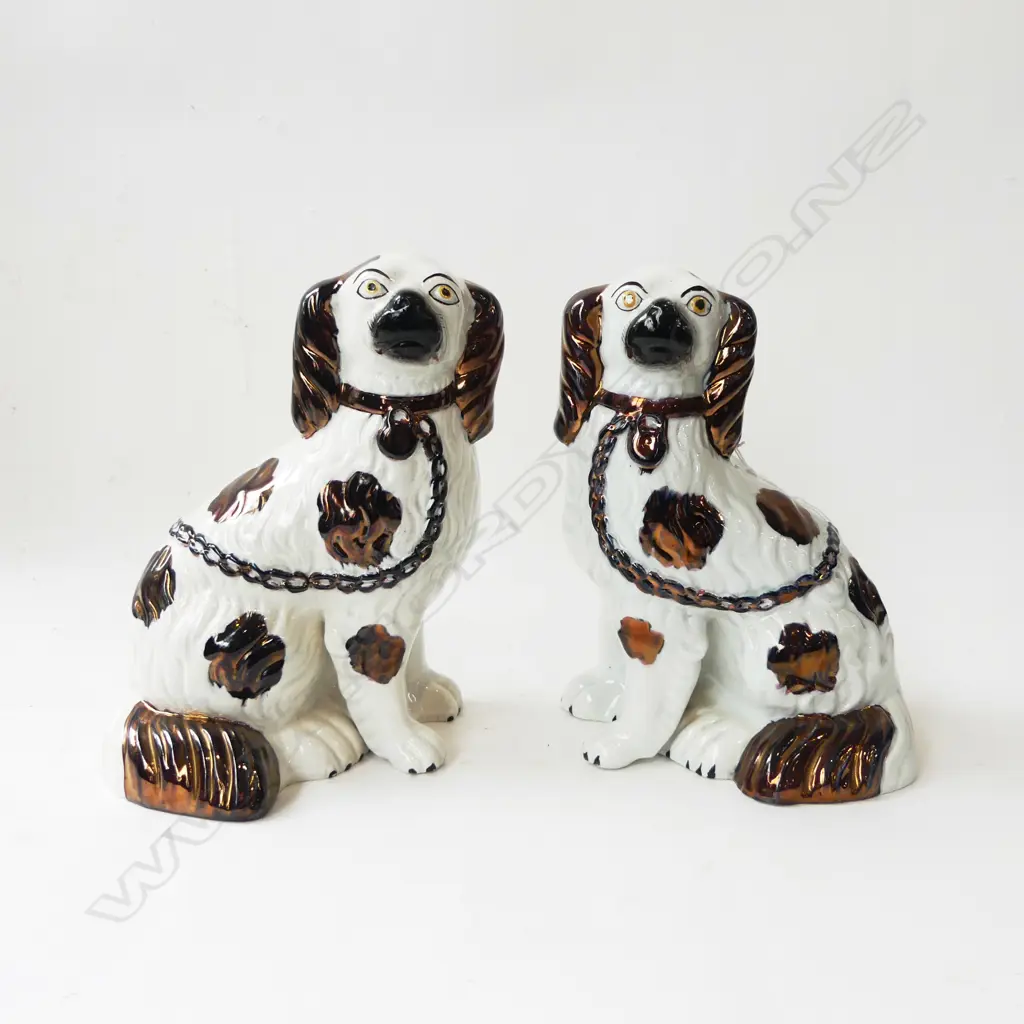 PR ANTIQUE STAFFORDSHIRE DOGS H.235mm Image 1++