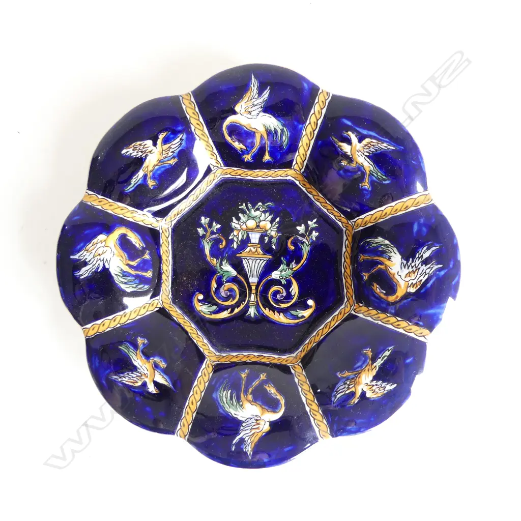 FRENCH GIENS GLAZE CERAMIC PLATE, 220MM. Image 1++