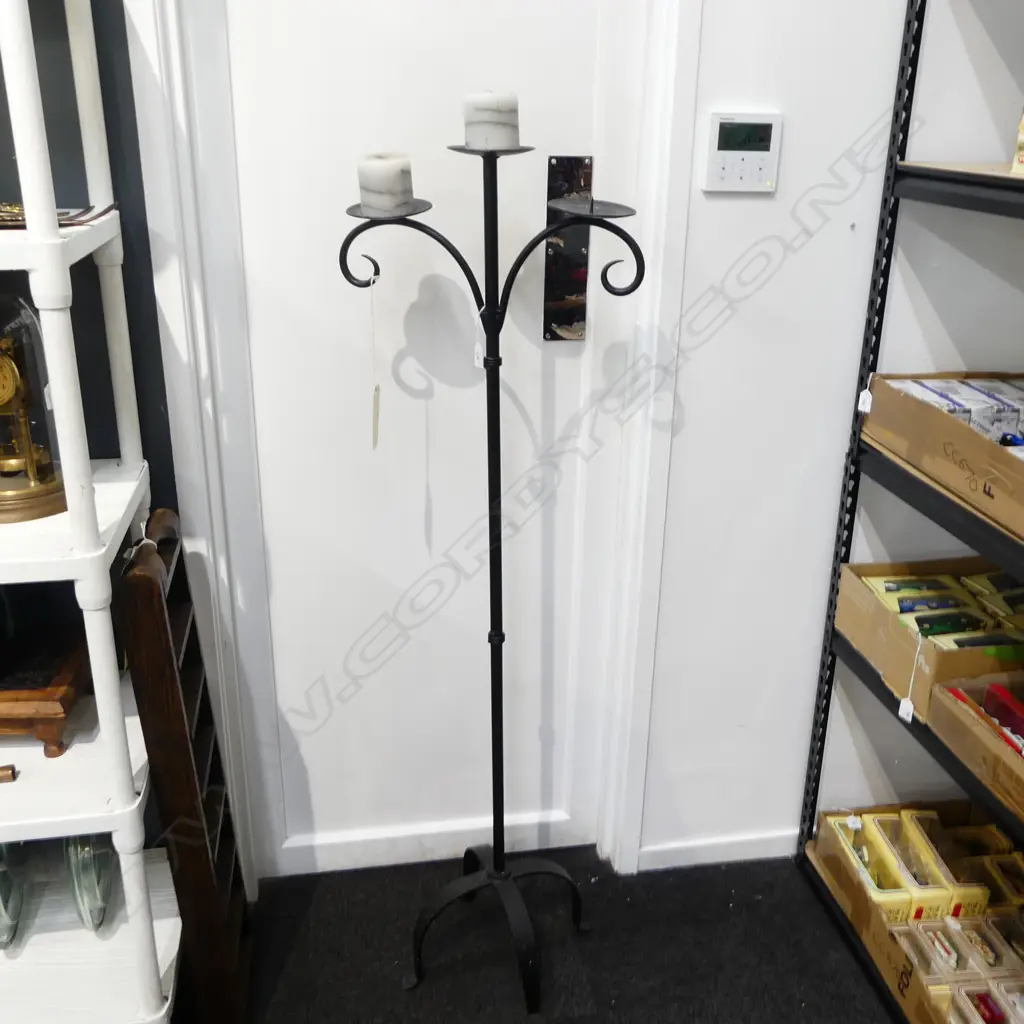 WROUGHT IRON CANDELABRA H.1430mm Image 1++