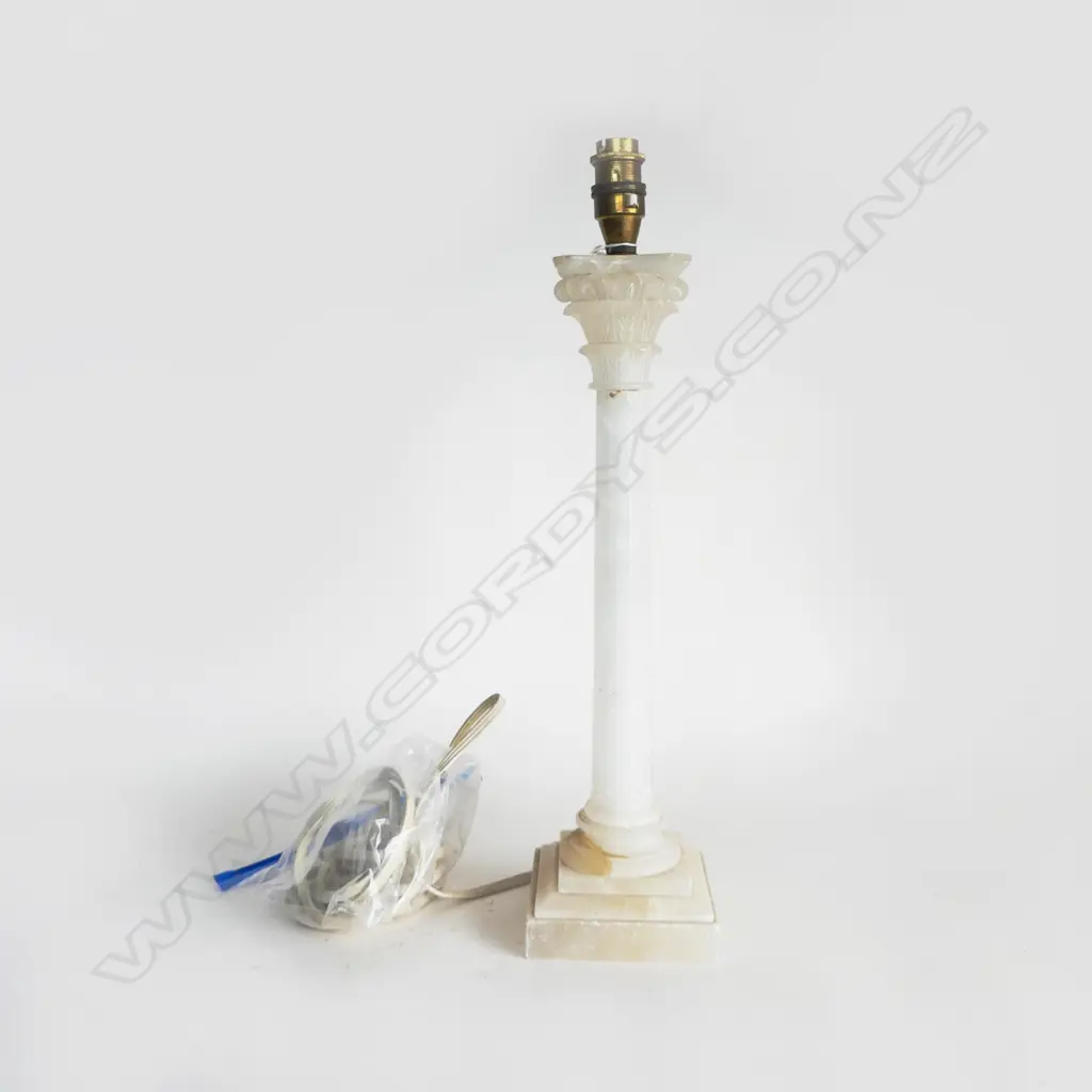 HARSTONE CORINTHIAN COLUMN TABLE LAMP H.475mm Image 1++