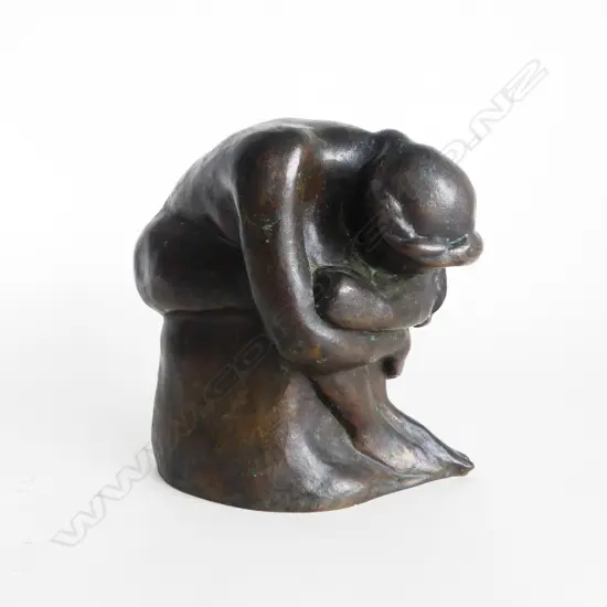 SIGNED BRONZE FIRGURE H.150mm