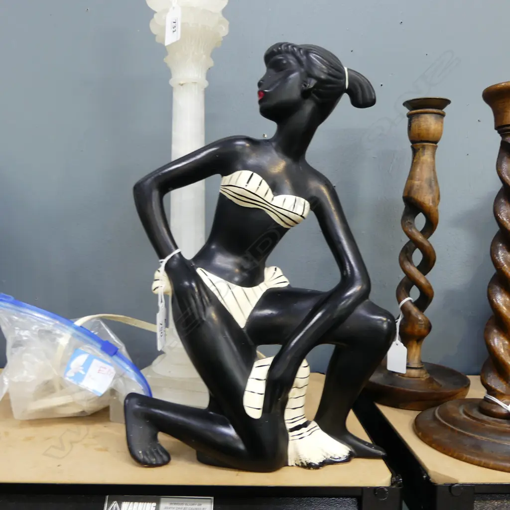 VINTAGE CERAMIC BARSONY FIGURE H.340mm Image 1++