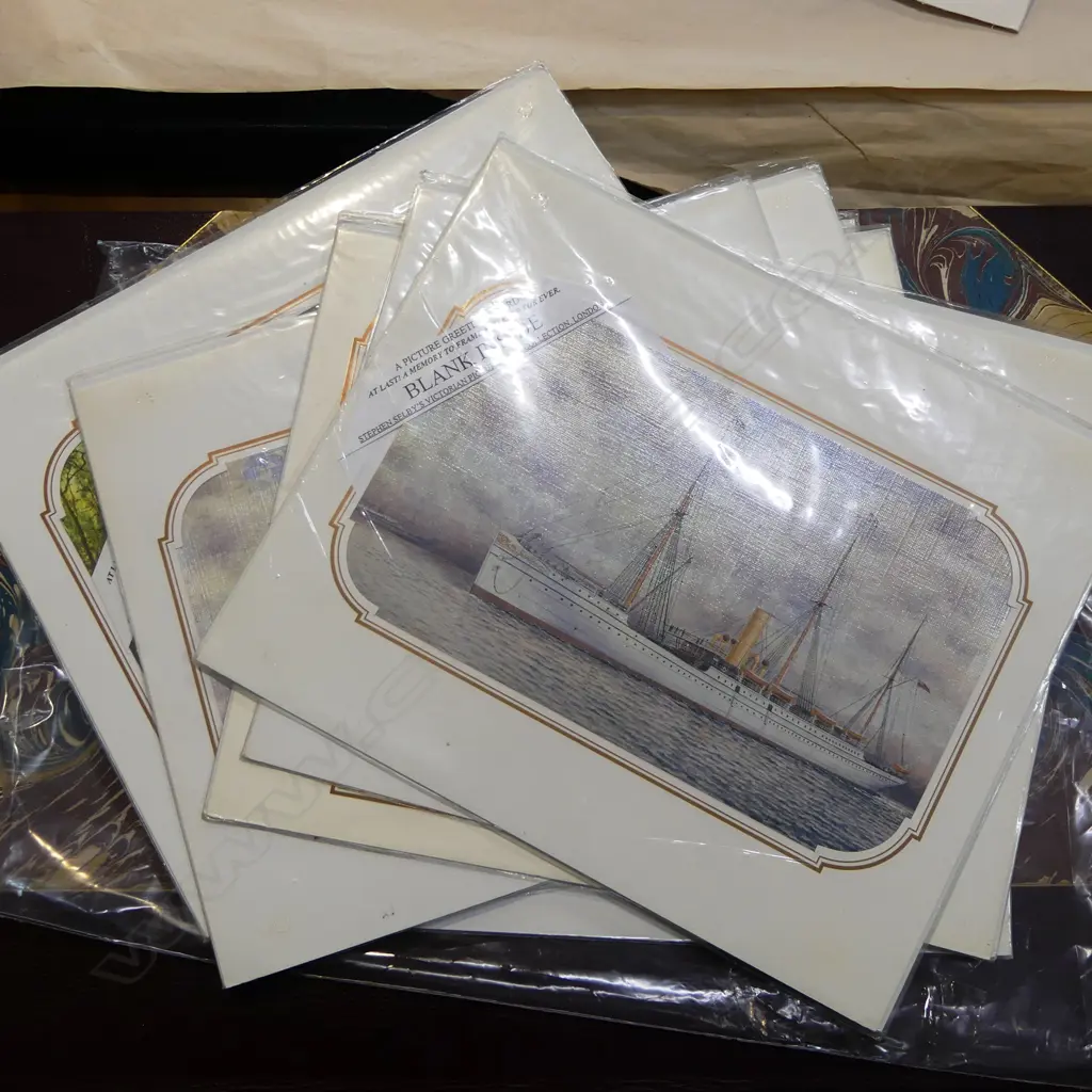 10 LG VICTORIAN PICTURE GREETING CARDS w ENVELOPES, VICTORIAN  300 x 250mm Image 1++