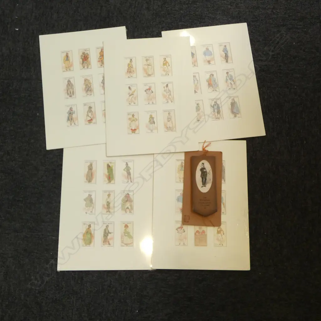 4 DICKENS CHARACTER PORTFOLIOS w. ENGAGEMENT CALENDER, 350x255mm Image 1++