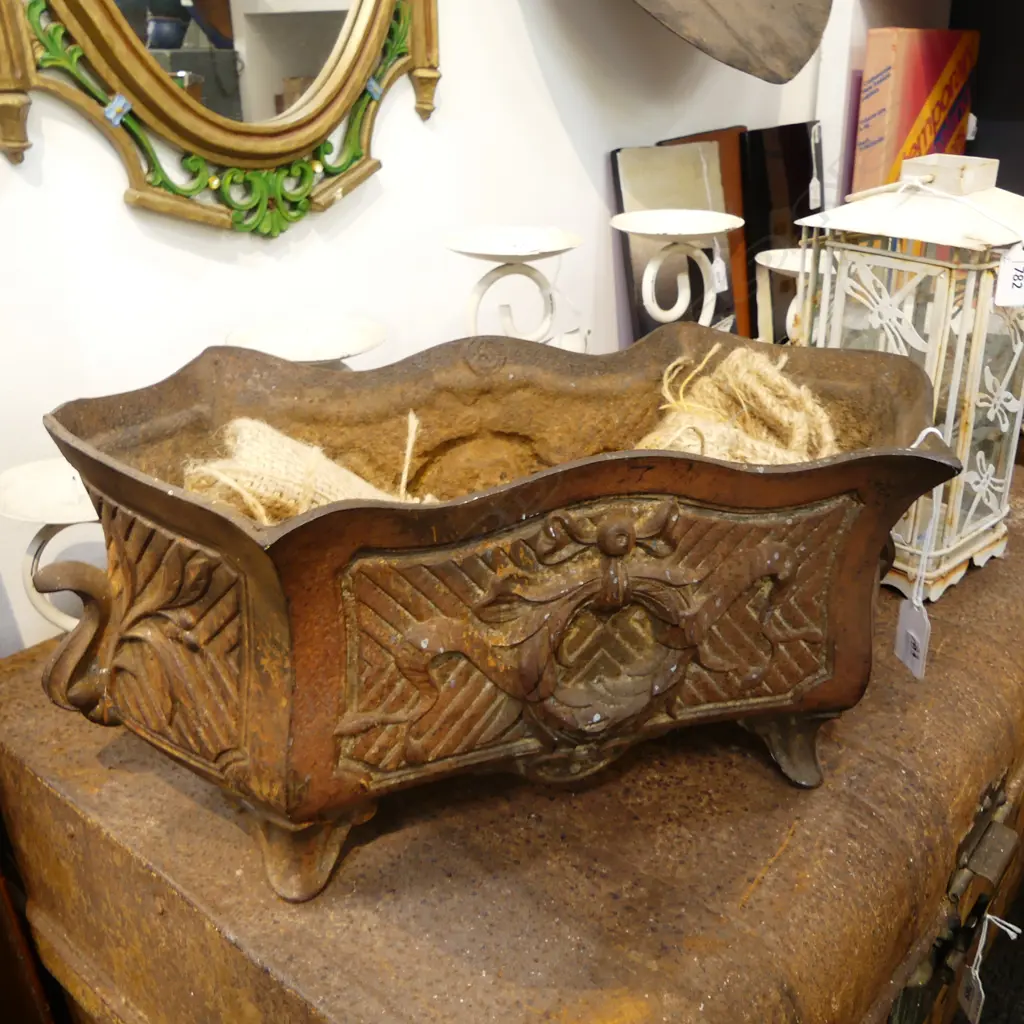 FRENCH CAST IRON JARDINIERE Image 1++