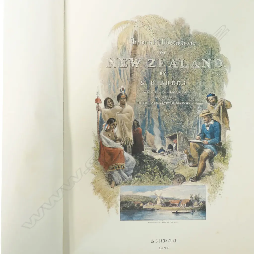 2 NZ BOOKS: SC BREES 'PICTORIAL ILLUSTRATIONS OF NZ' 1968 & T BARROW 'MAORI WOOD SCULPTURE OF NZ' 1969 Image 1++