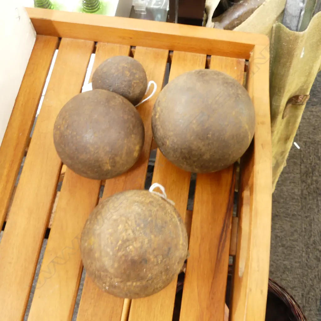 3 CANNON BALLS w. OTHER Image 1++