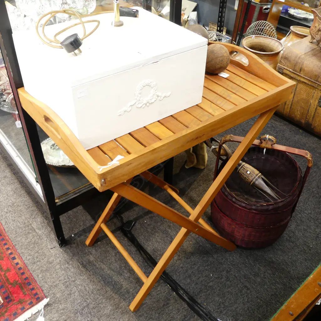 MODERN BUTLERS TRAY ON STAND H740MM Image 1++