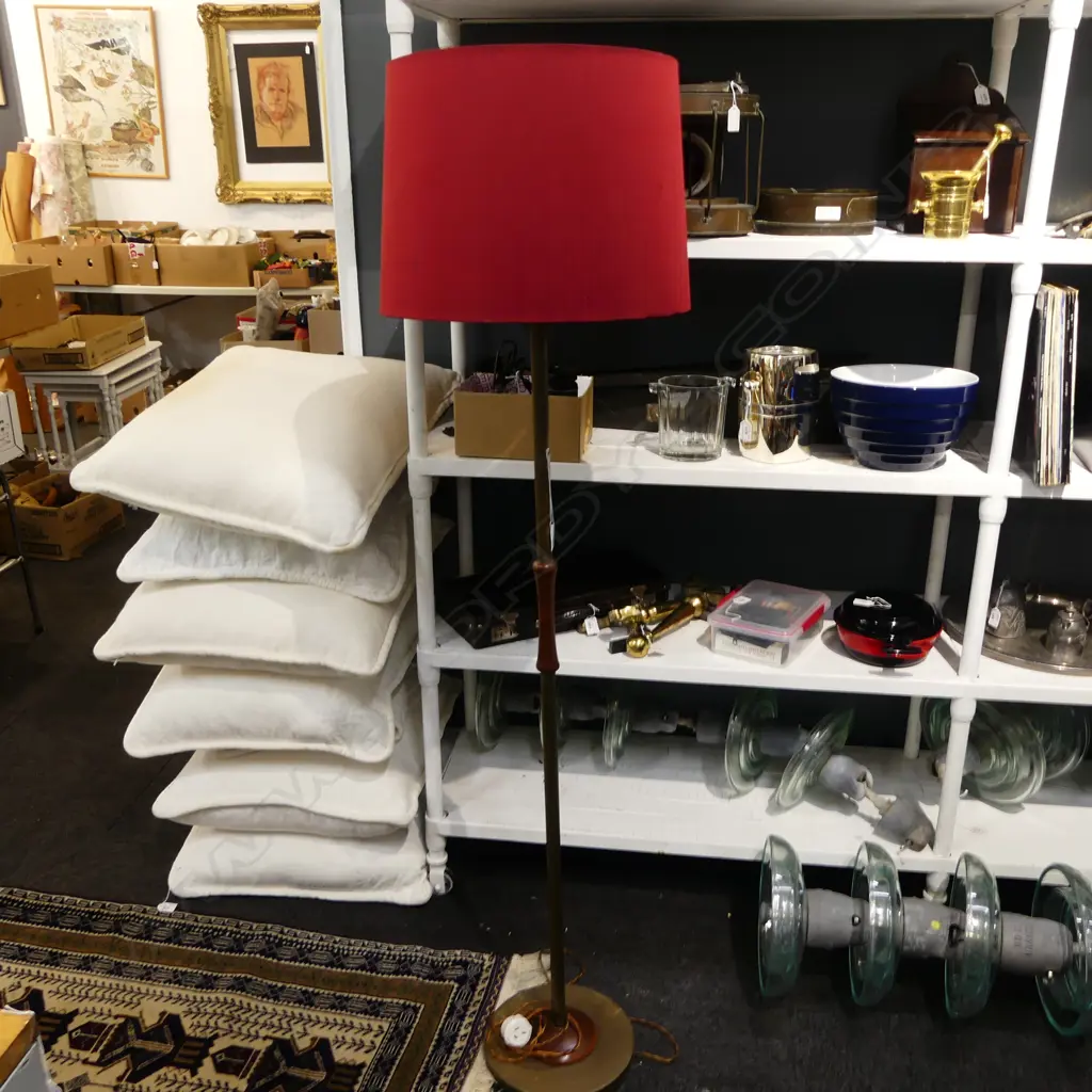 WOOD & METAL STANDARD LAMP H.1570mm Image 1++